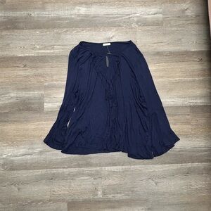 Elegant Navy Blue Women's Blouse